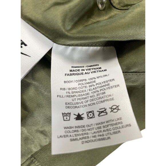 Nike Mens Olive Green orange reversible Bomber Jacket SZ 1X SKU 9377 - Picture 8 of 16